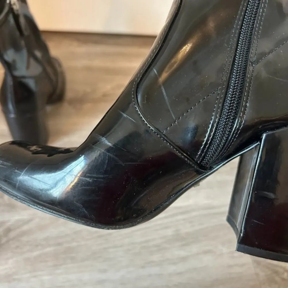 Steve Madden Black Gaze Chunky Heel Boot Size 7.5 - Image 5