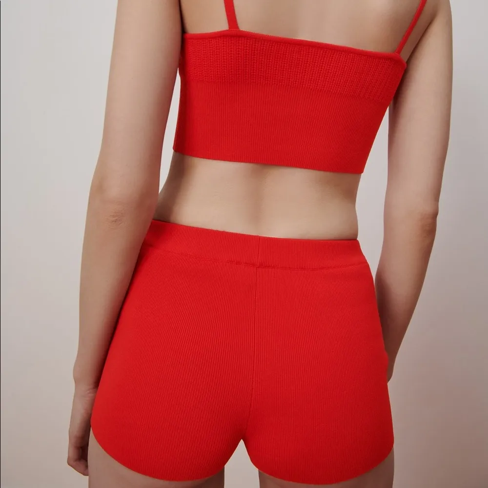 NWT ZARA RIB SHORTS HIGH WAISTED BLOGGERS FAV SMALL - Image 6