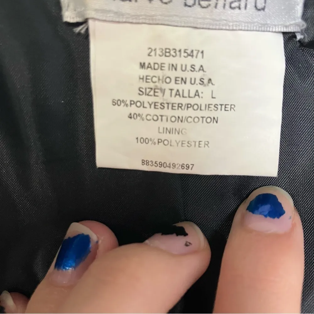 Harvé Benard animal print blazer jacket size large‎ - Image 5