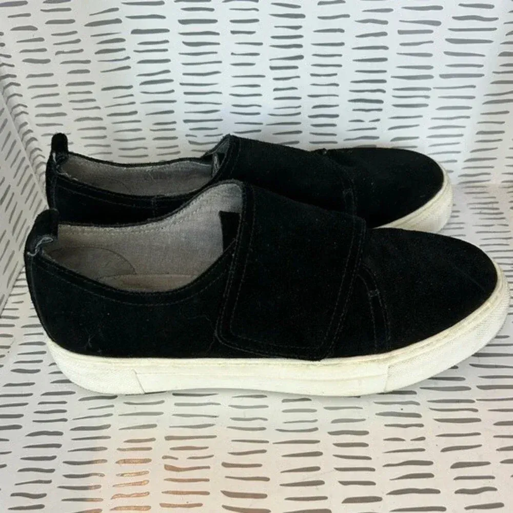 COM & SENS ‘Lidda’‎ Black Suede Platform Sneakers size 8 - Image 4