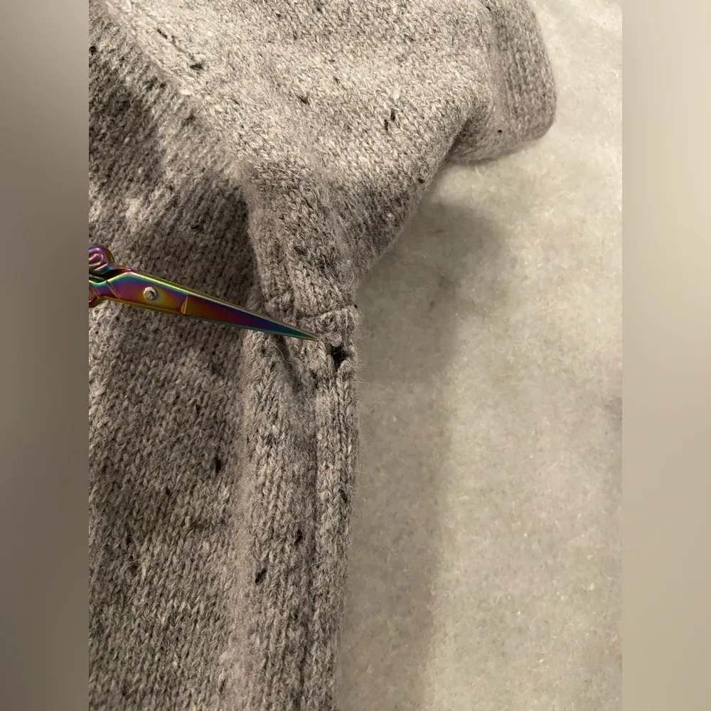 C&C California Size XS Gray Wool Blend Turtleneck Long Sleeve Pullover Sweater - Image 8