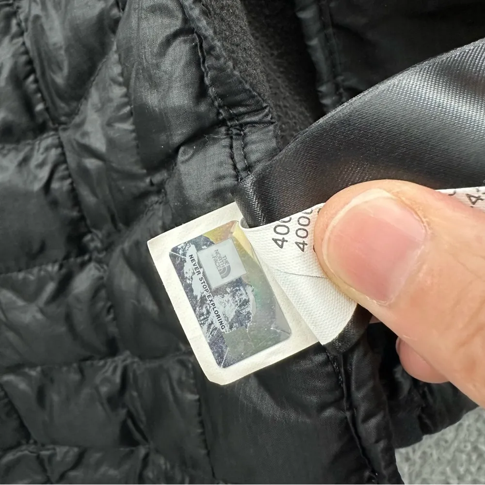 The North Face Thermoball Quilted Nano Puff Jacket Black Multi Outdoor Women's S - Image 10