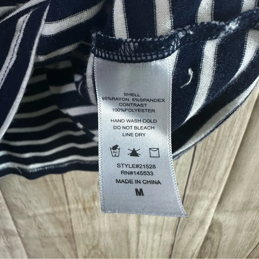 W5 Navy and White Striped Tank Top - Image 6