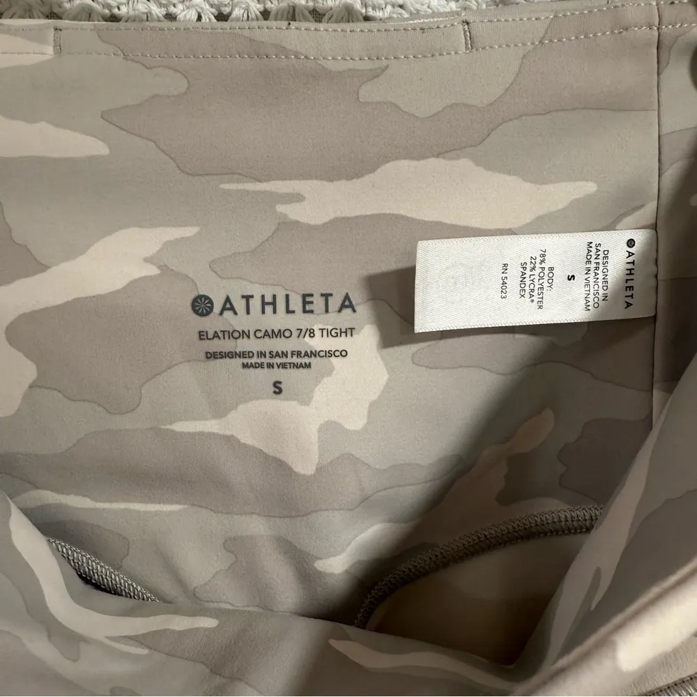 Athleta Elation Camo 7/8 Tight Leggings Taupe - Image 2