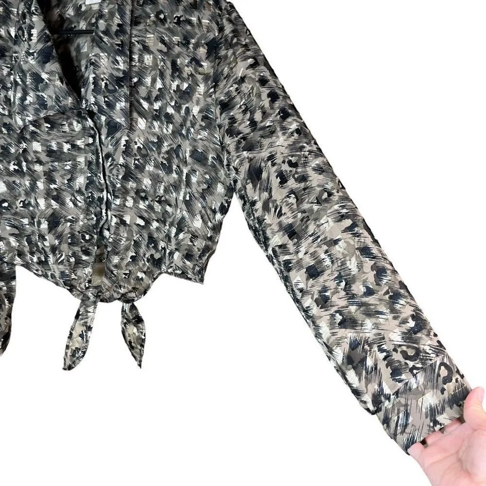 Vintage MGR Button Down Tie Long Sleeve shirt Size Large - Image 5