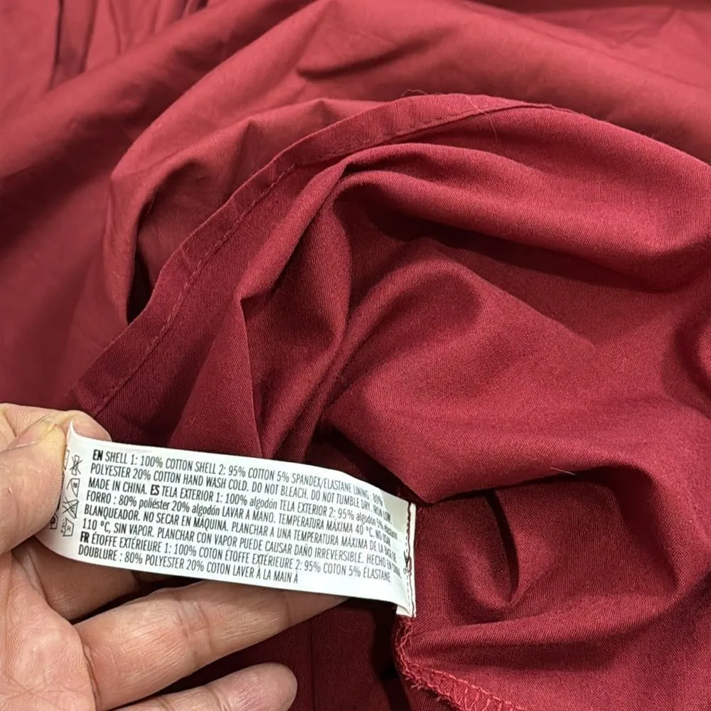 NWT English Factory Puff Sleeve High Low Knit Combo Dress size S - Image 14