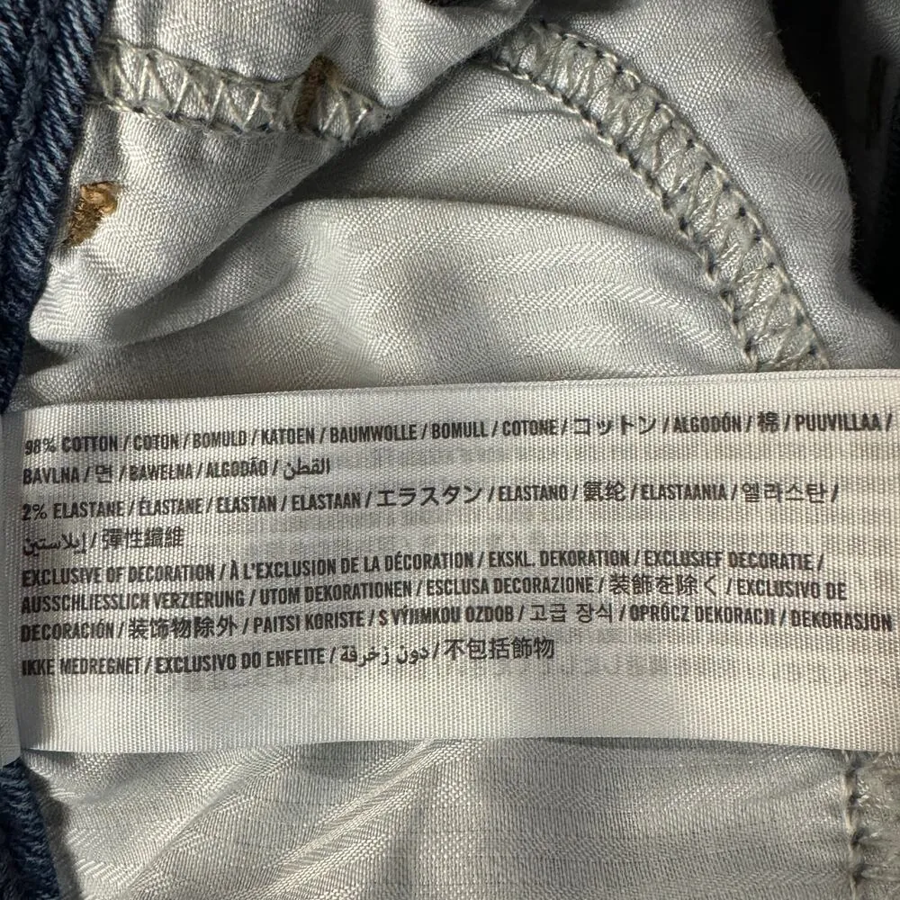 Hollister JRS SZ 9 High-Rise Boyfriend Jean Shorts Button-Fly Distressed Frayed - Image 9