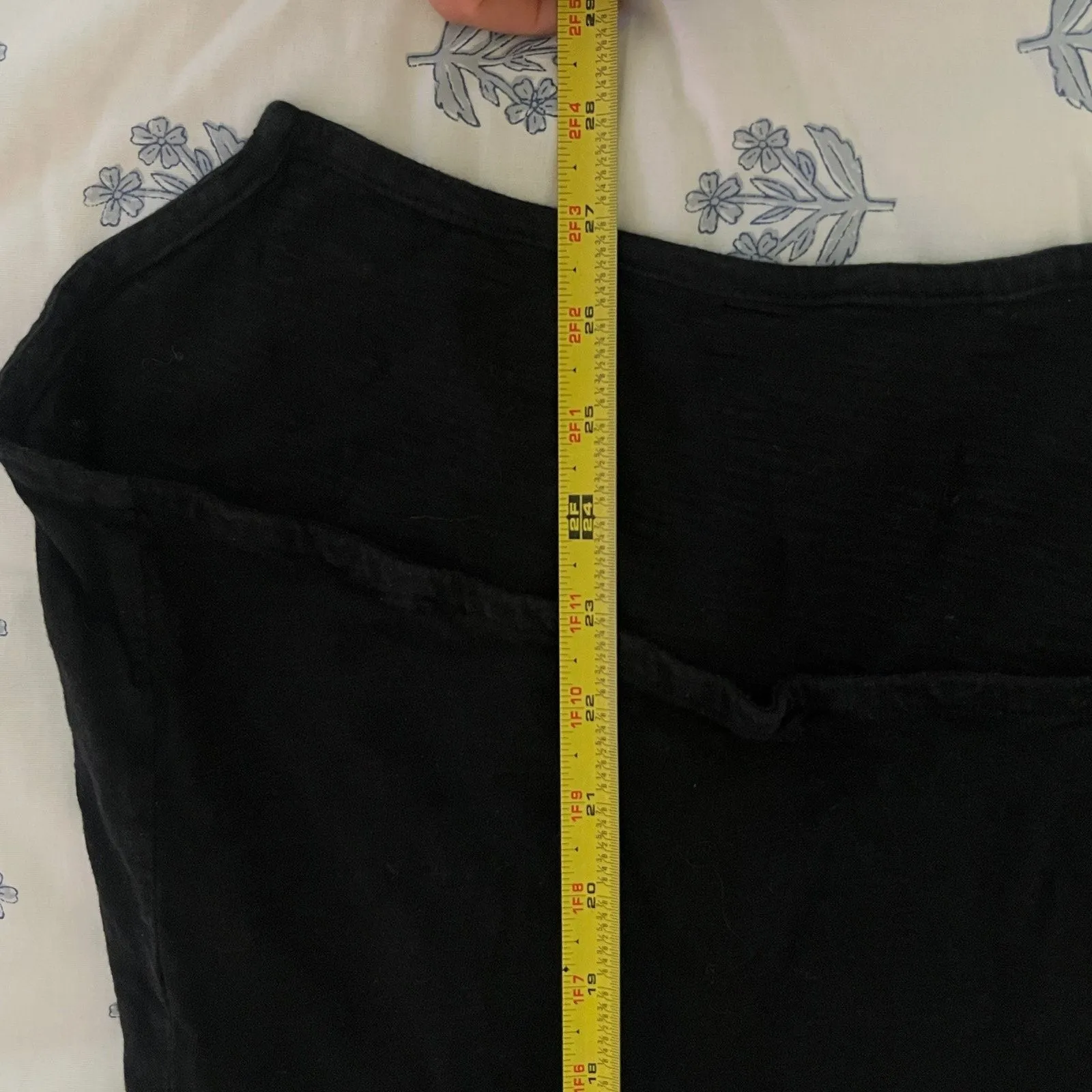 Wilt Shrunken Boyfriend Tee Minimalist Casual Slub Cotton Women Black Medium - Image 7