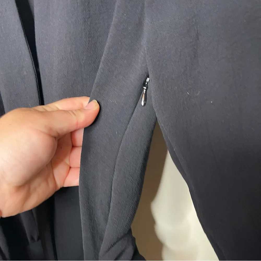 BA&SH Cycy V Neck Jumpsuit in Black tie waist sz 4 S - Image 11