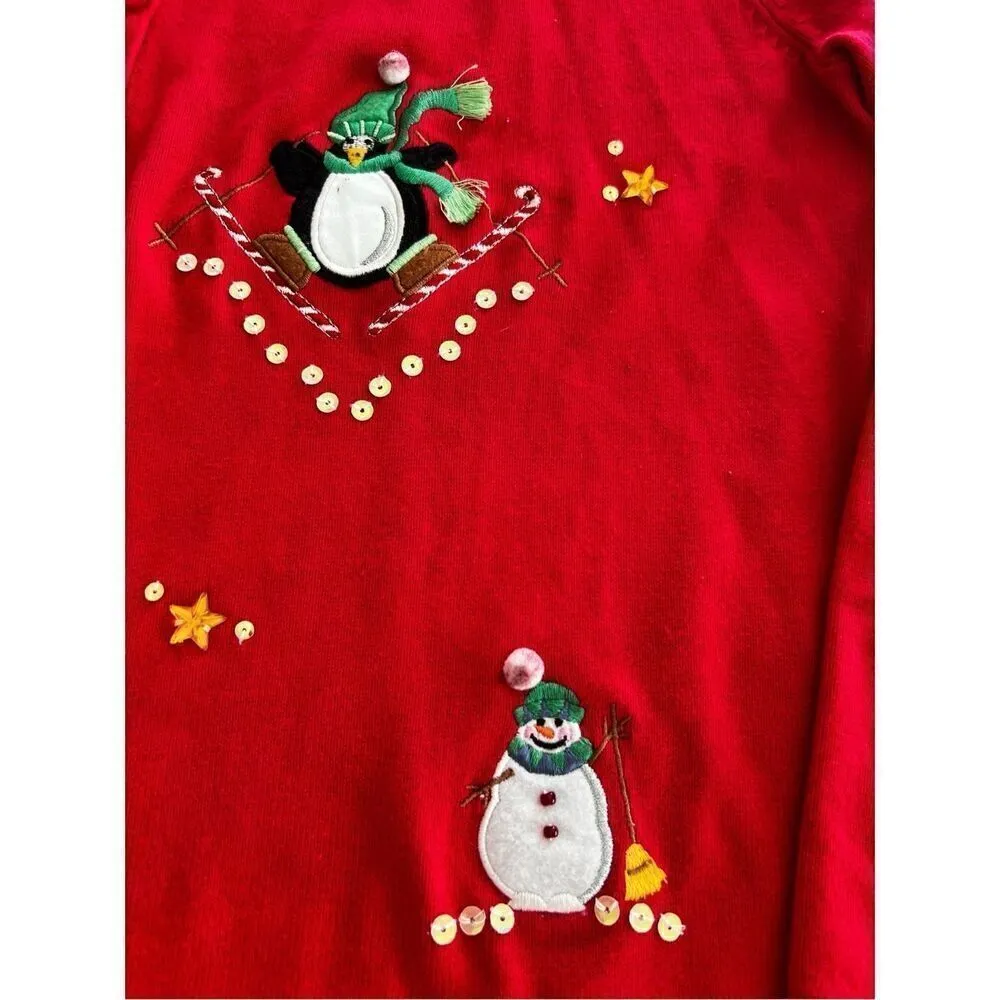 Crystal Kobe Ugly Christmas sweater size XL Green - Image 3