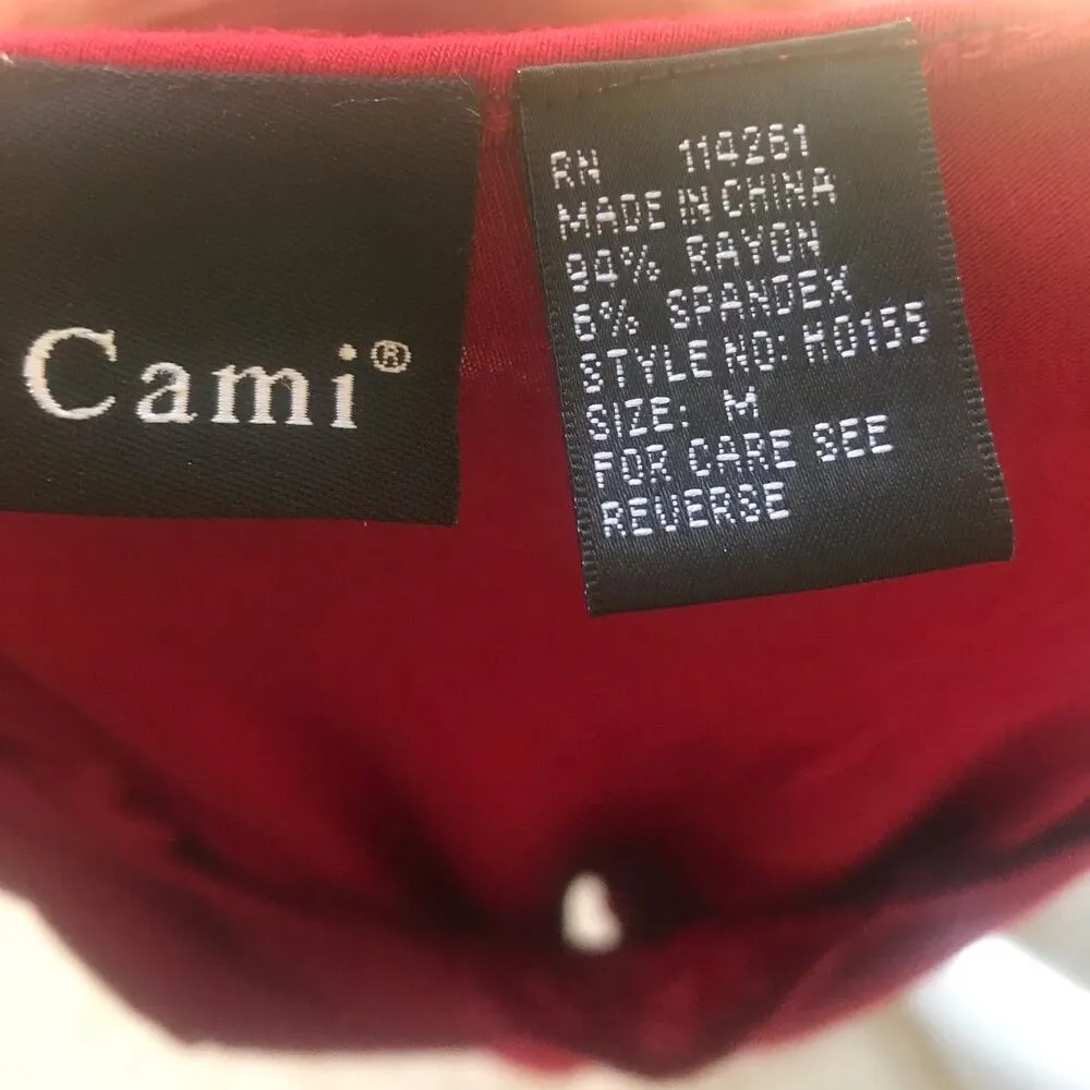 Cami Lace Long Sleeve Rayon Spandex V - Image 6