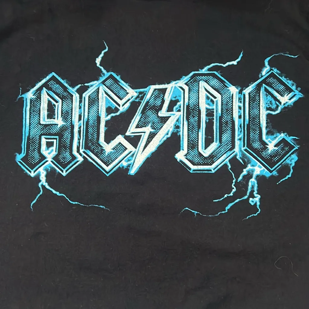 AC/DC Lightning Tour Shirt Black Size Small - Image 2