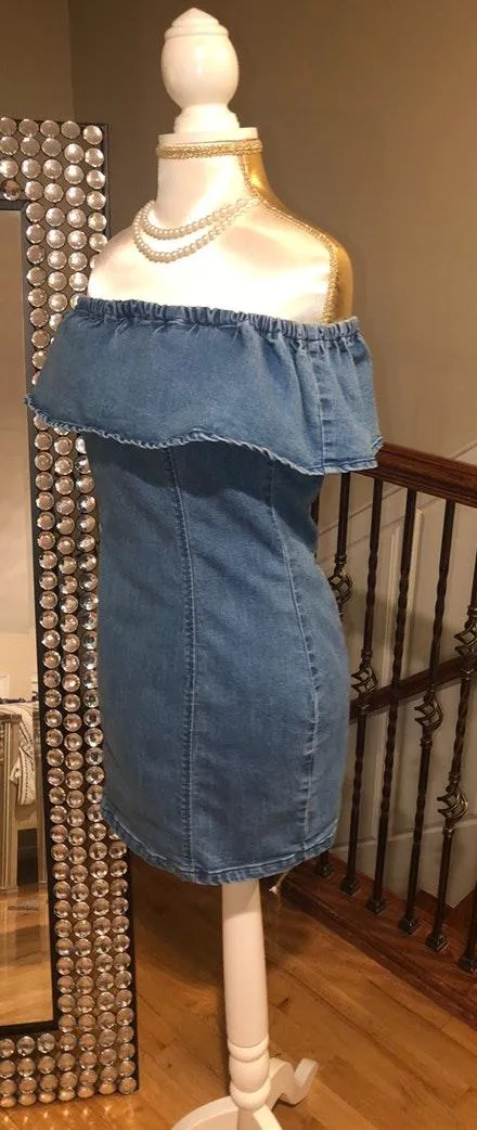 MPD Denim Mini Dress - Image 4