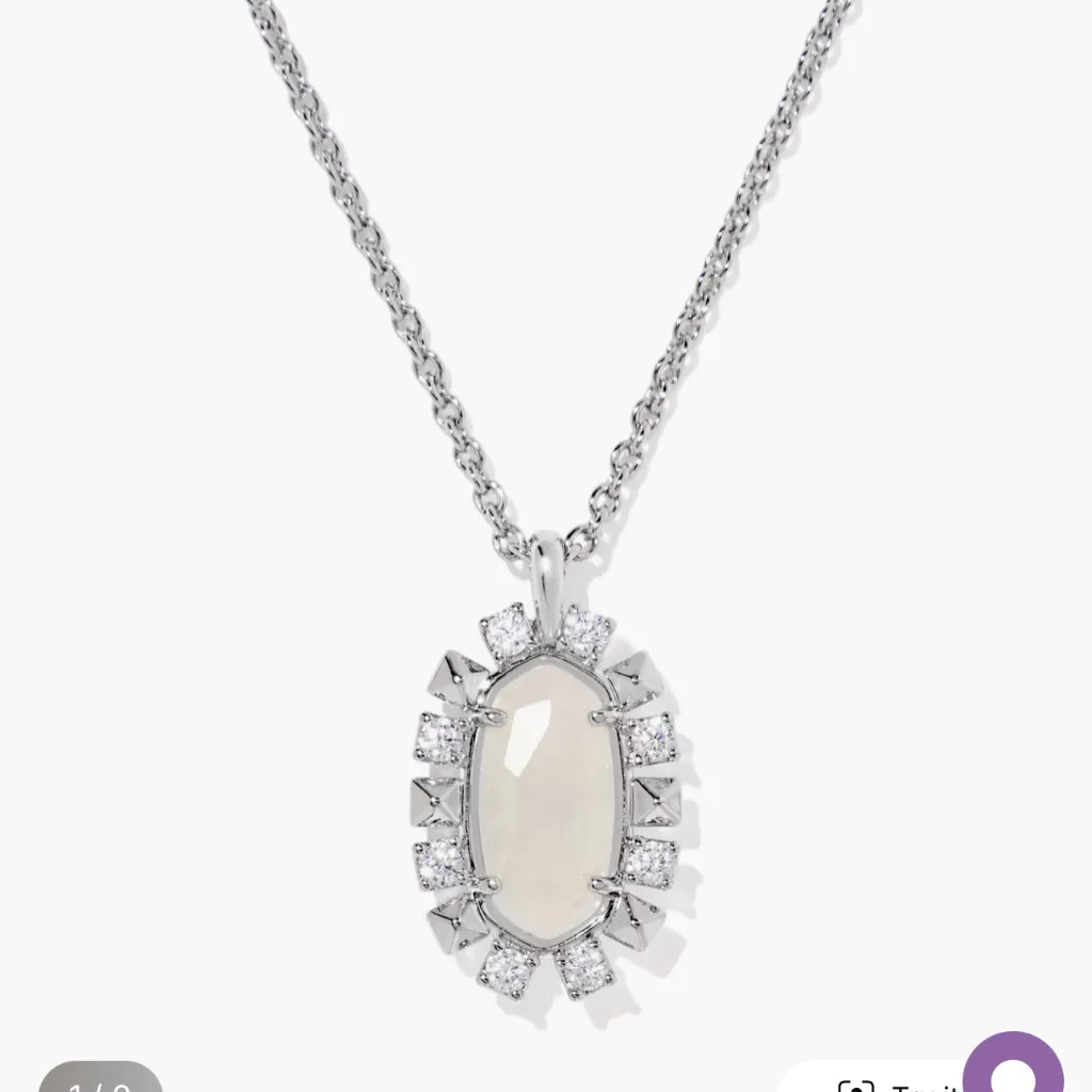 Kendra Scott Shanley Silver Short Pendant Necklace - Image 2