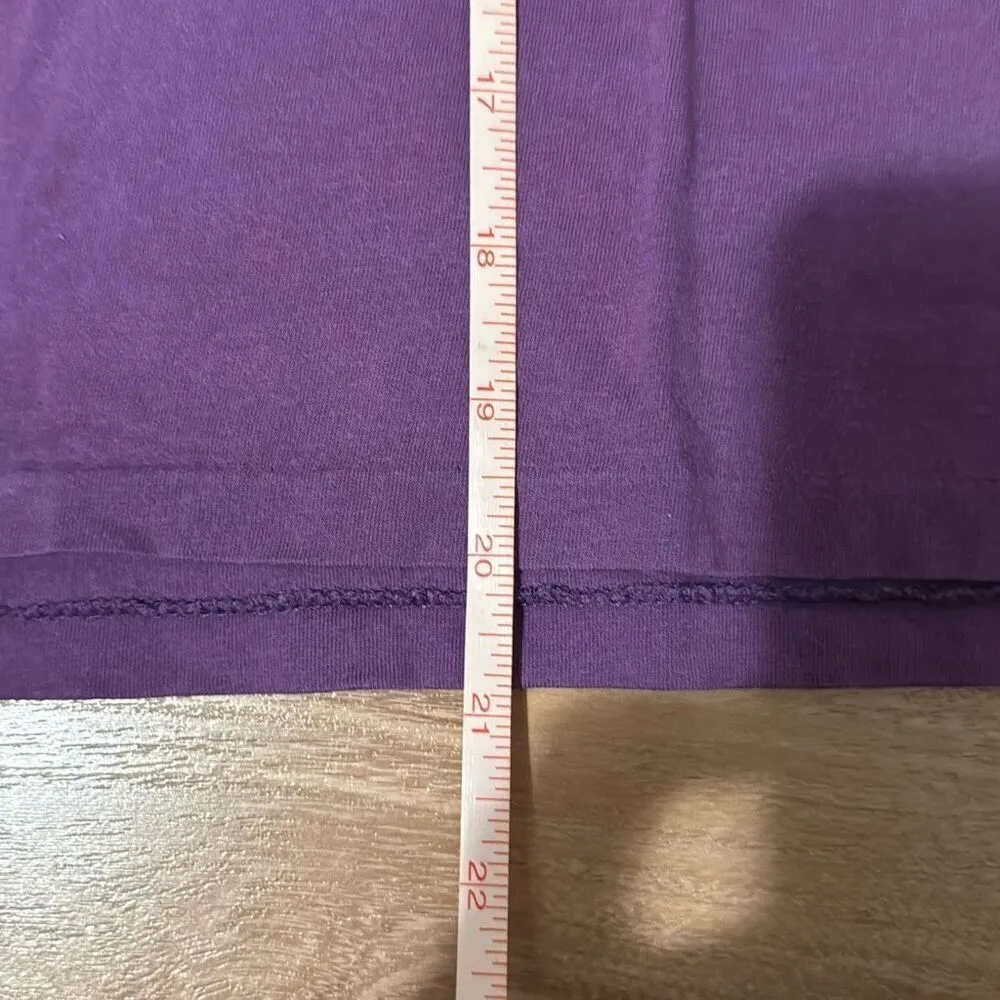 Vintage Ralph Lauren Sport Lavendar Purple 100% Cotton T-Shirt Size Medium with - Image 7