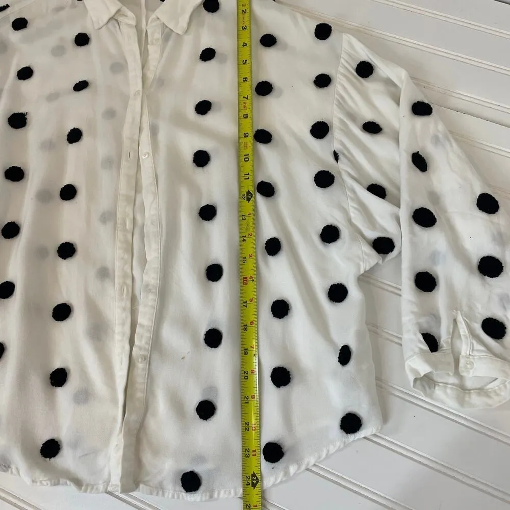 Zara Urban Outfitters & Alythea Textured Polka Seamless Bra Top & Shorts SET L - Image 5