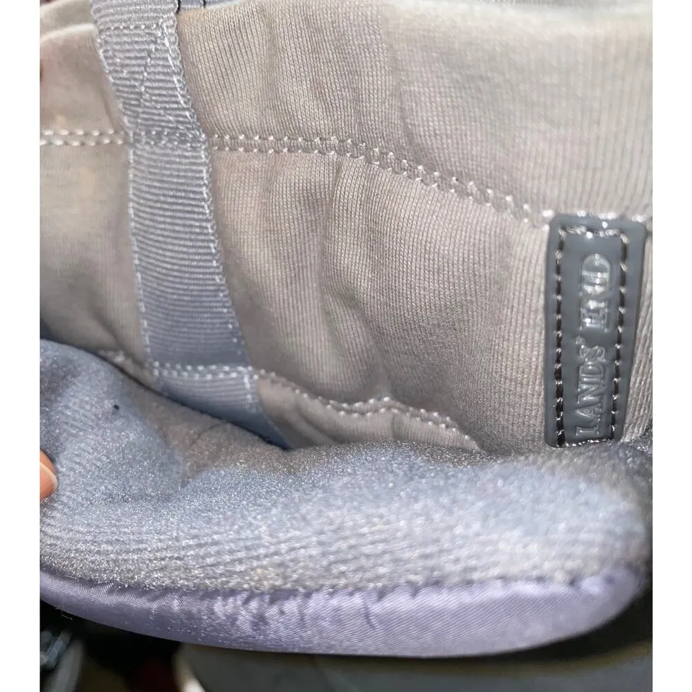 Lands’ End Winter Snow Commuter Boots insulated 406465 womens sz 9B grey purple - Image 11