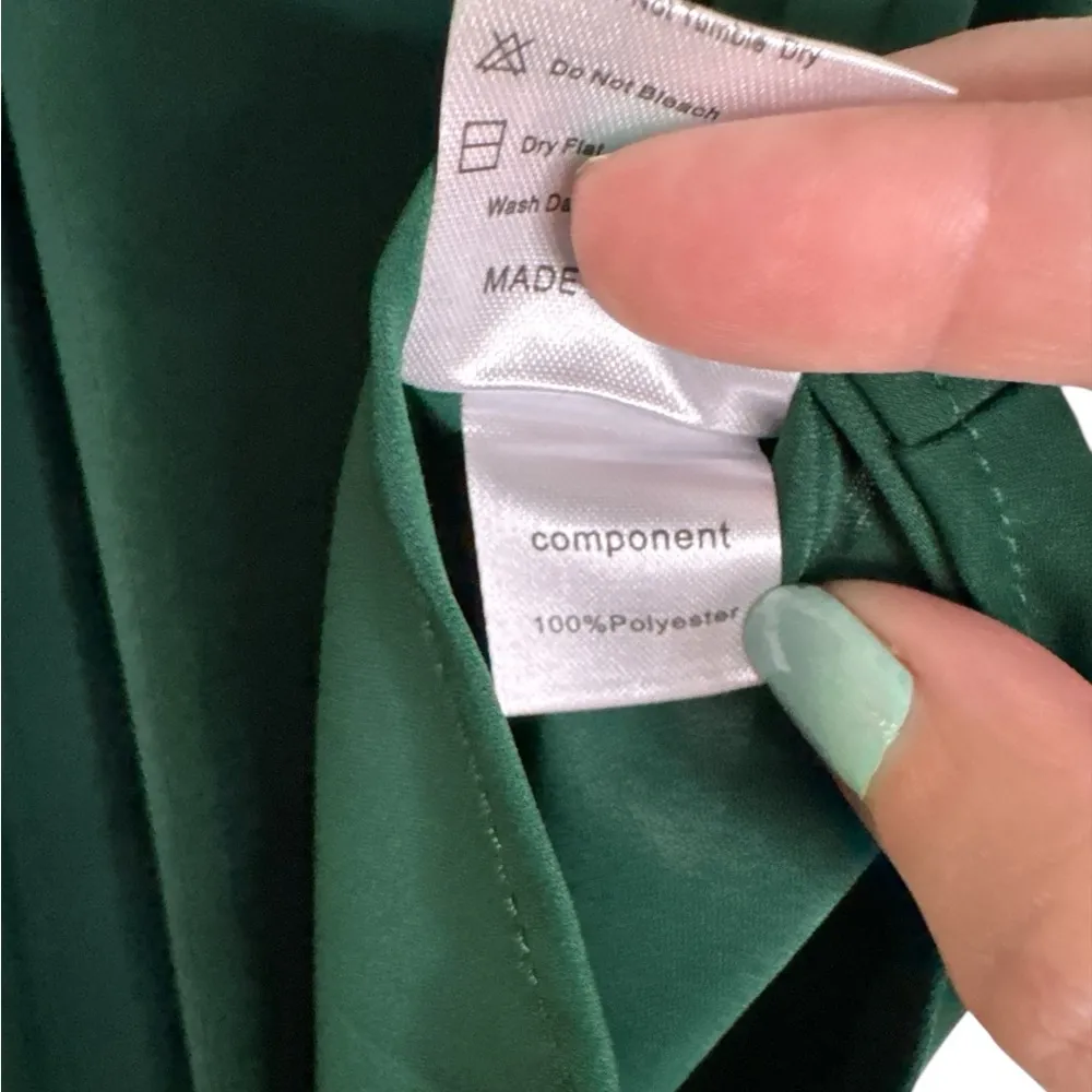 Emerald Ruffle Sleeve Top - Image 3