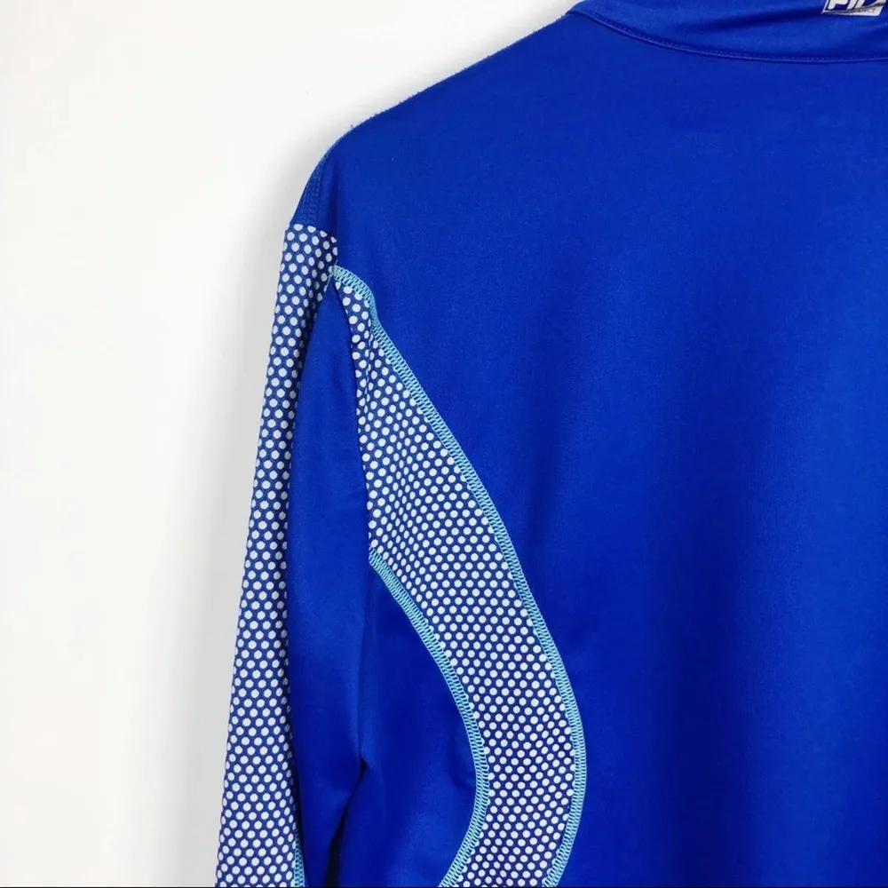 Fila Sport Half Zip Running Pullover Shirt Blue XL - Image 10