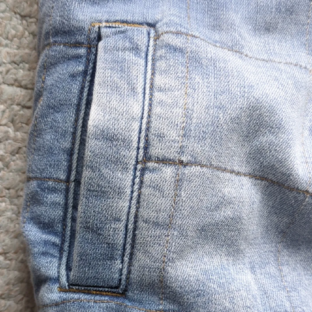 Aerie Sherpa Lined Denim Quilted Jacket - Image 3