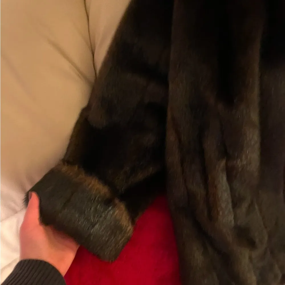 Pamela Mccoy stunning faux fur rich brown Size L - Image 2