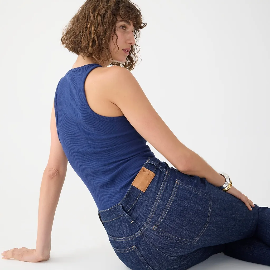 J Crew • 10" Vintage Slim-Straight Jean in Rinse wash dark indigo ankle cropped - Image 11