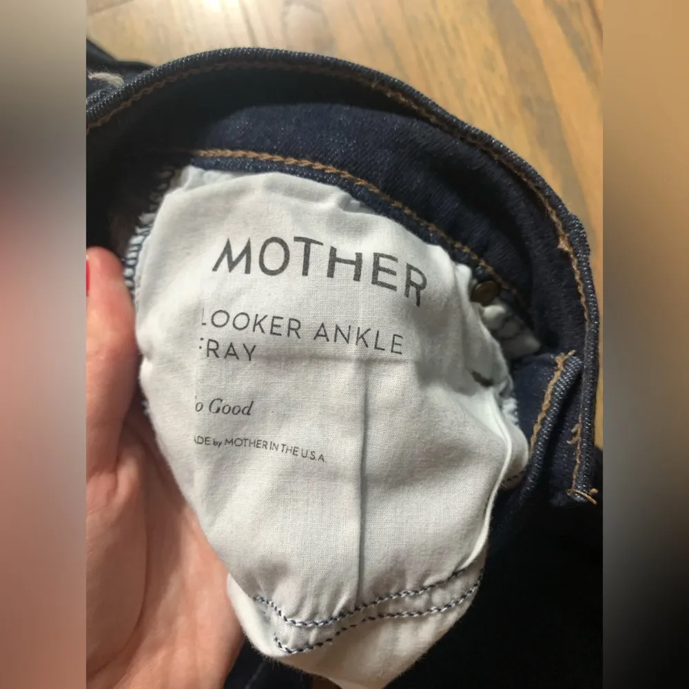 Mother looker ankle gray so good 28 Blue - Image 7