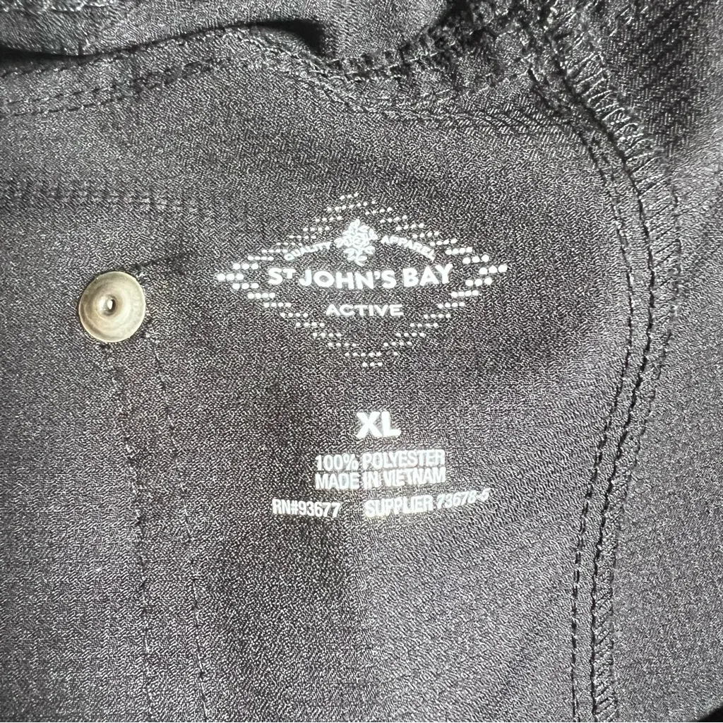 St. John’s Bay Active Black Cargo Jogger Pants - Image 7