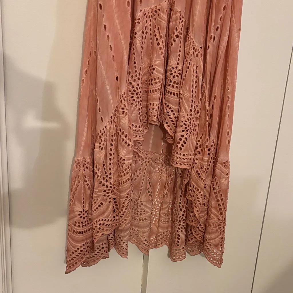 Young Fabulous & Broke Blush Eyelet Maxi dress - Image 4