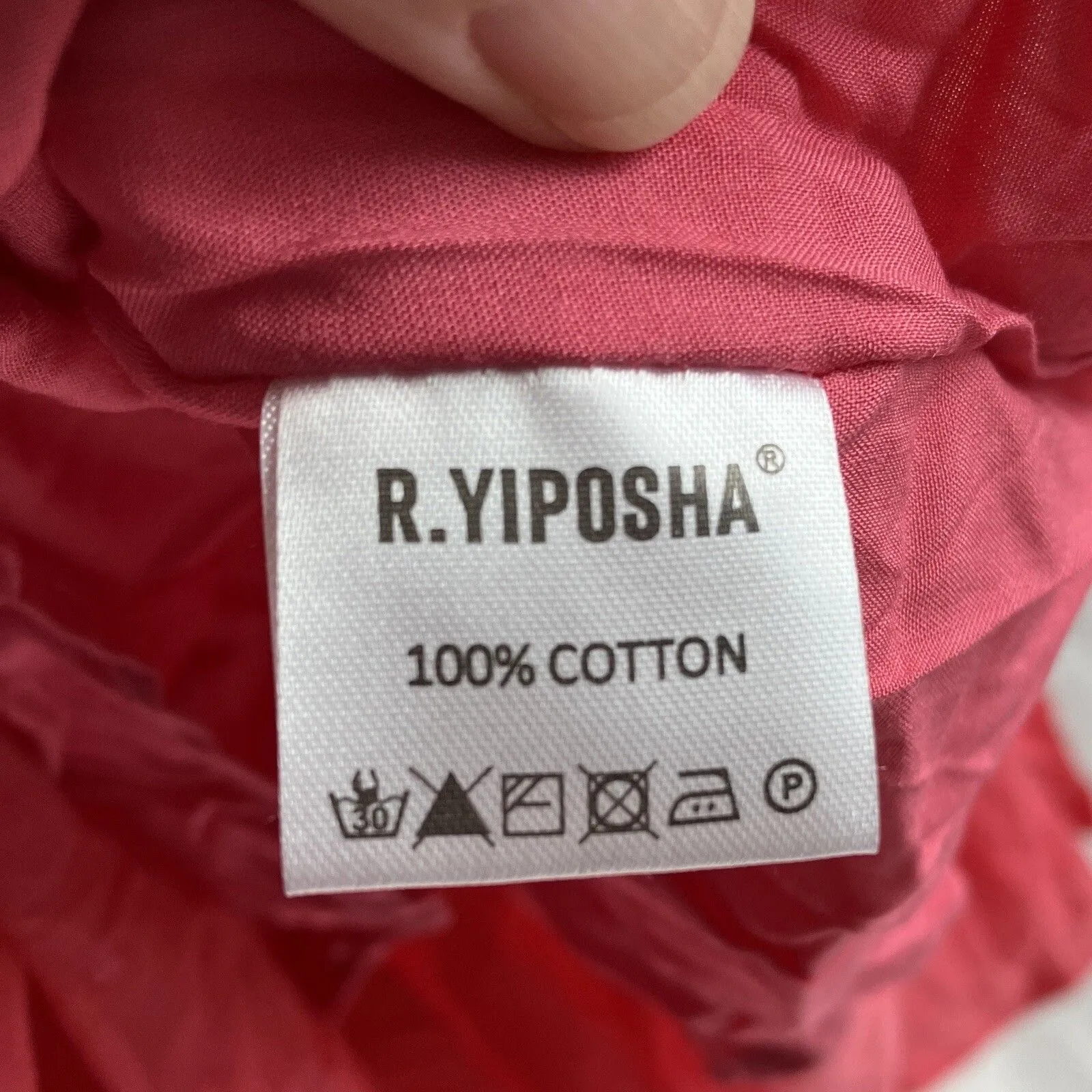 Maxi Dress Size 4 R. Yiposha Smocked Waist Salmon Pink Swiss Dots NWT - Image 6