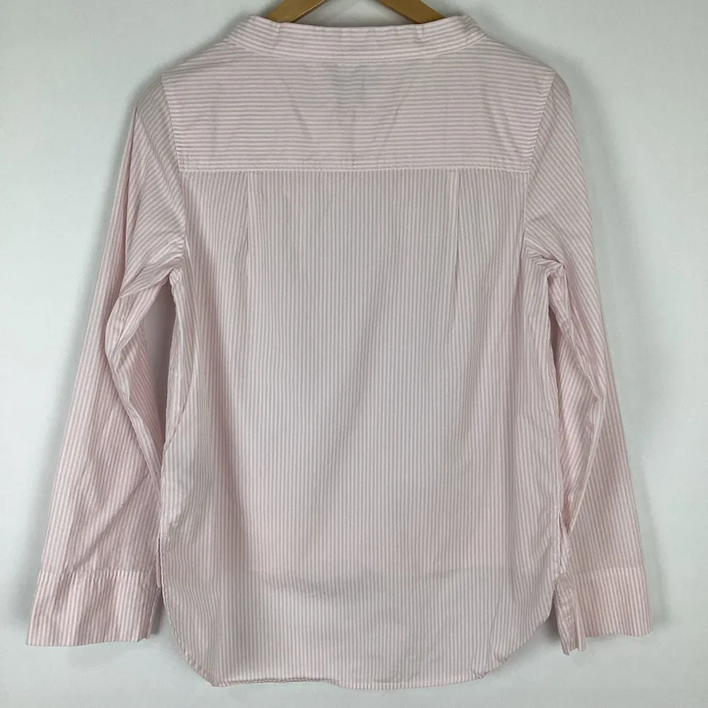 J. Crew Funnelneck Striped Top Size 4 - Image 4