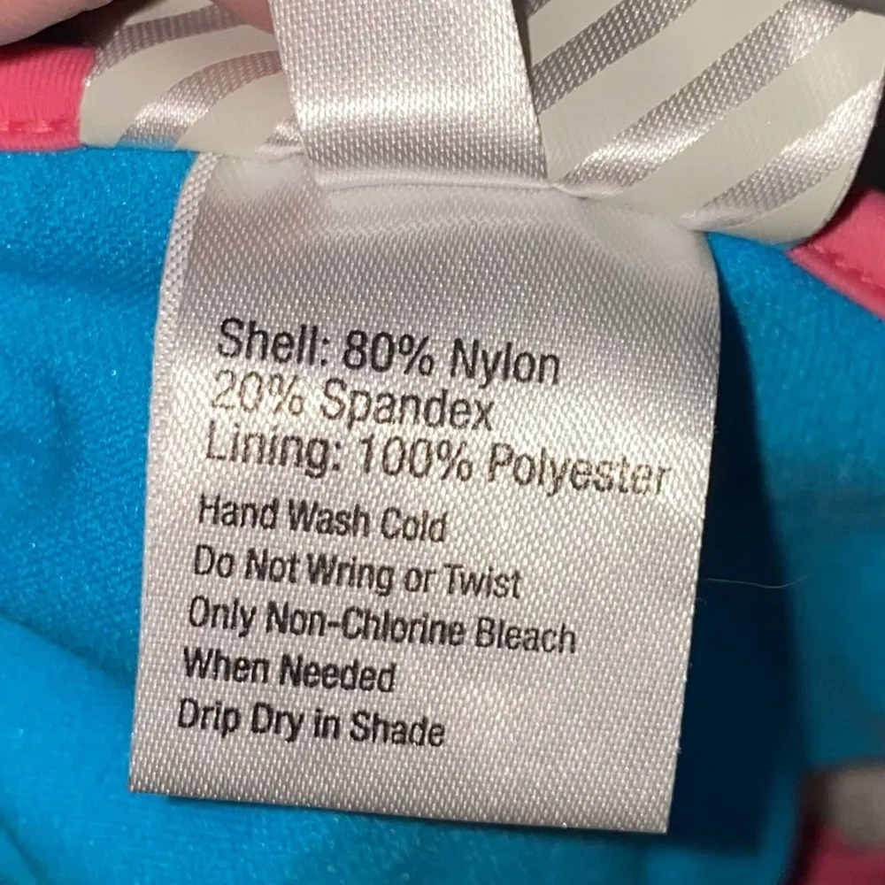 Kirra Blue String Bikini Top with Birds & Pink - Image 8