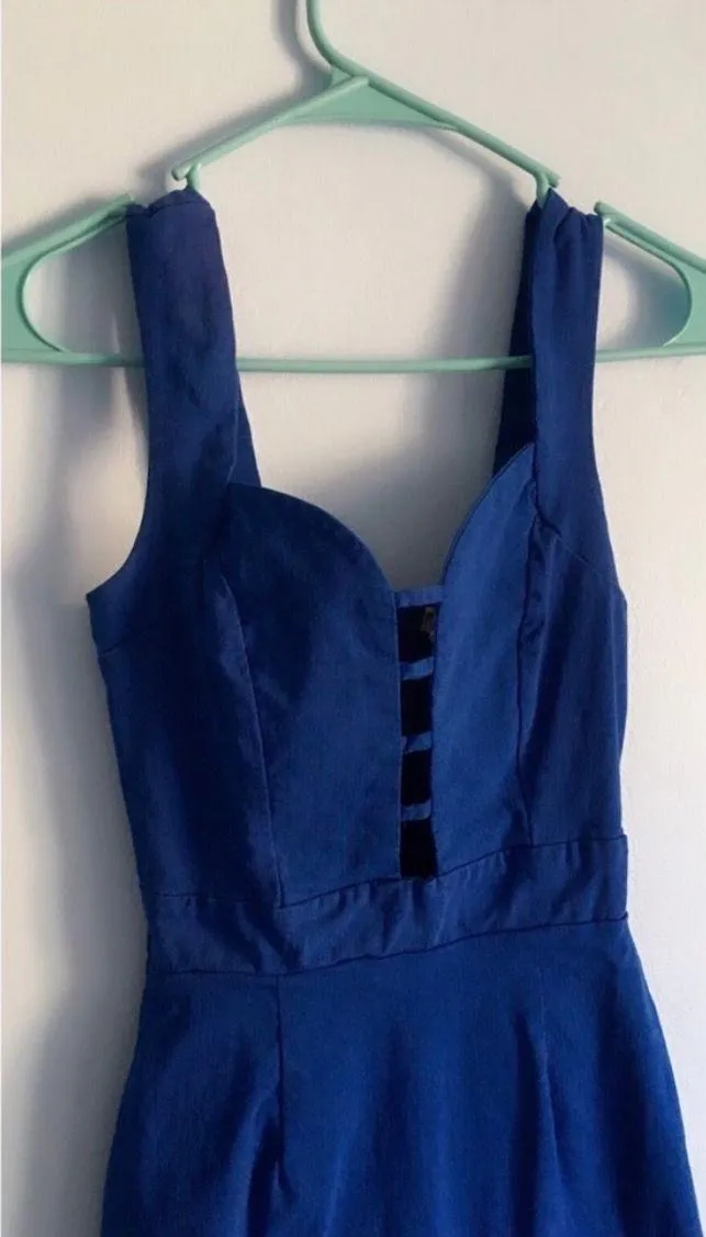 Cobalt Blue Mini Dress - Image 3