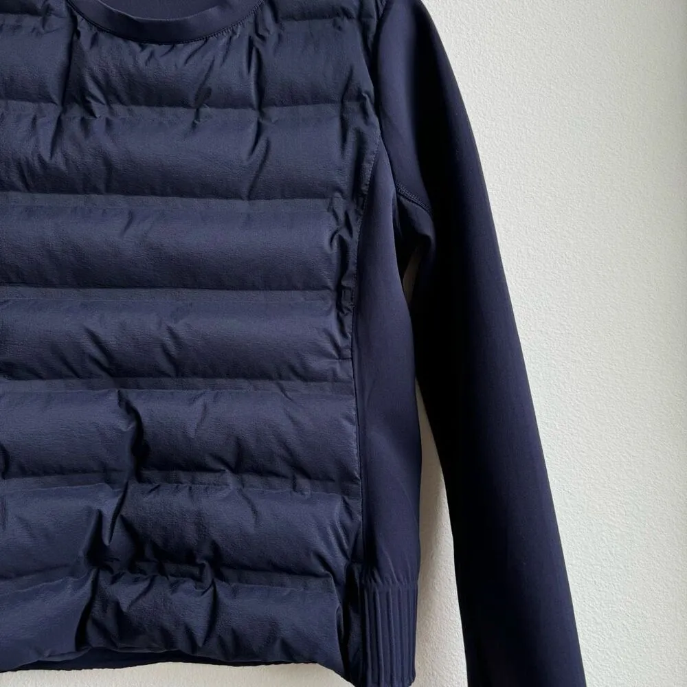 Lululemon Down & Around Crew Midnight Navy Size 4 Small Goose Down 800 Fill - Image 2