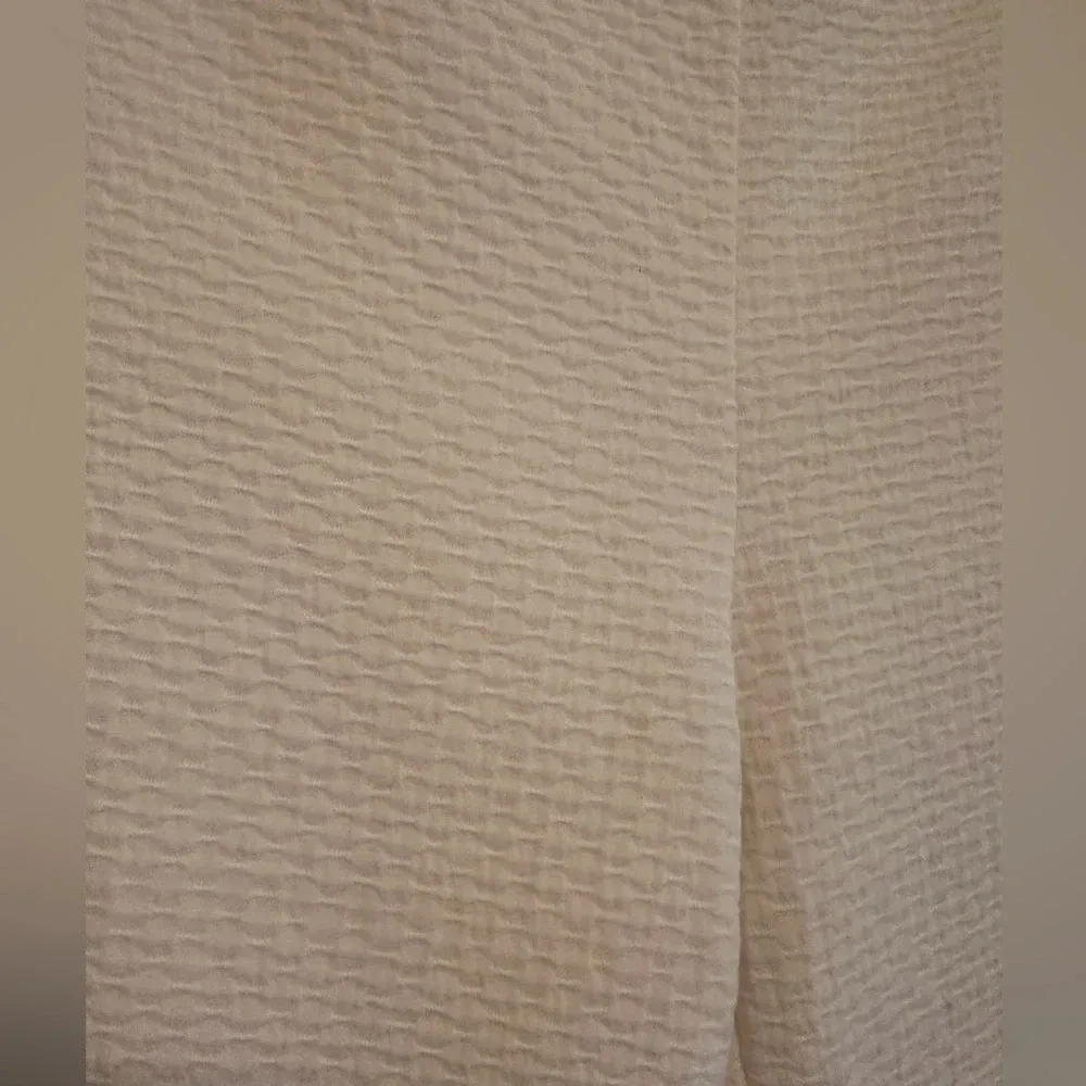 J.Mclaughlin‎ White Quilted Texture Pants in White Sz 8 - Image 9