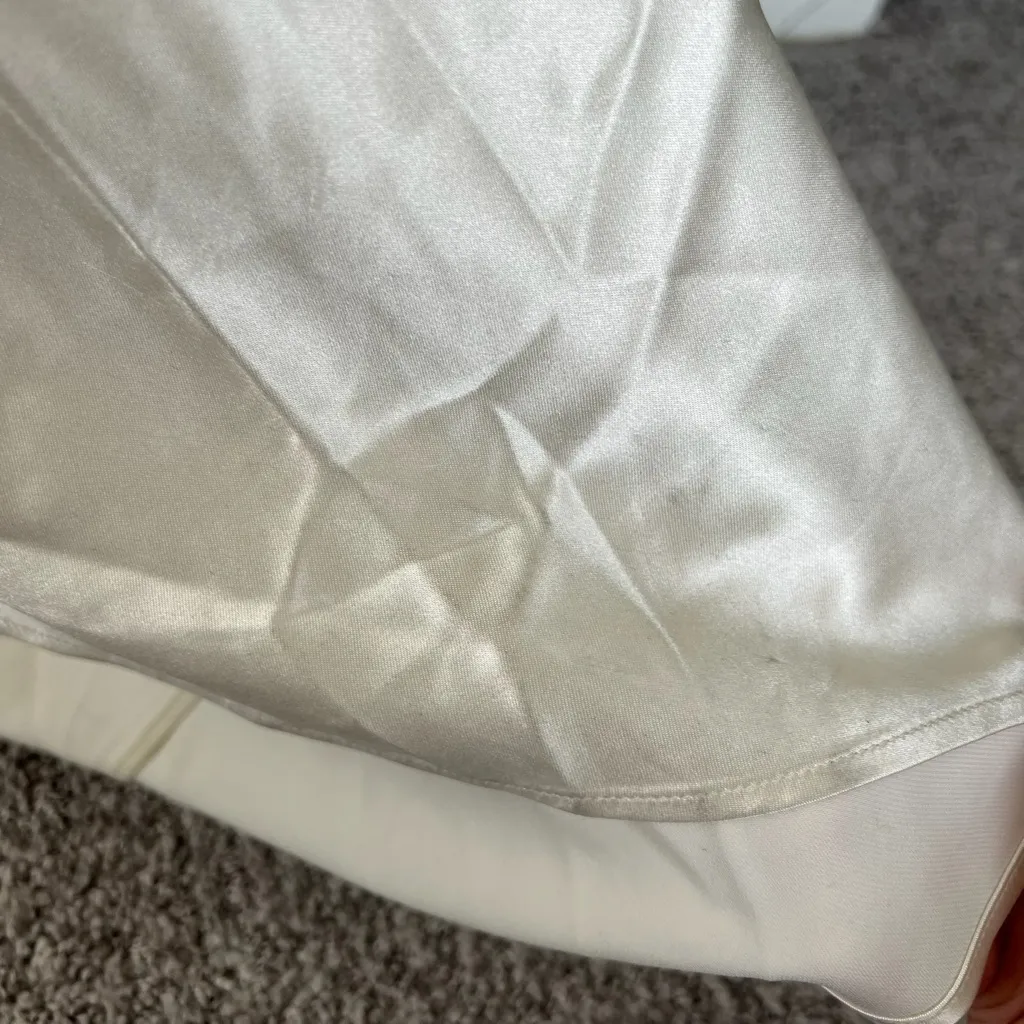 NWT Reformation Elisa Silk Wedding Dress Gown in Ivory Size 6 - Image 7