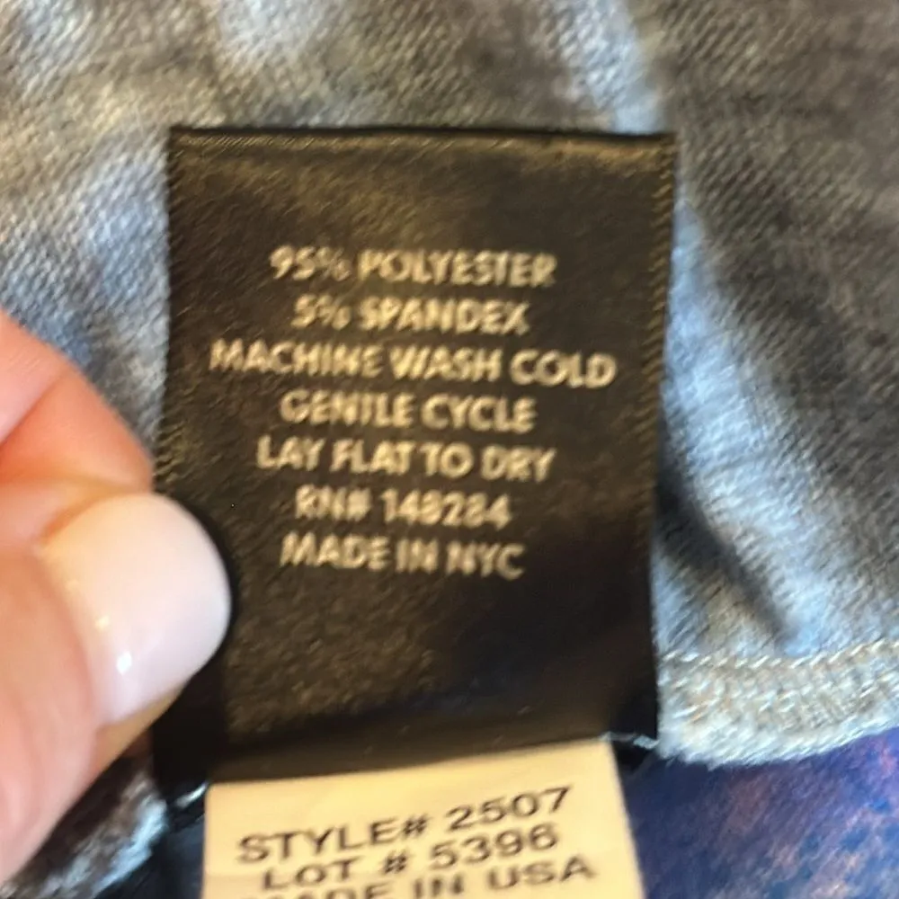 Terez Women’s Dessert Print Wide Leg Thick Band Grey Joggers - Image 7