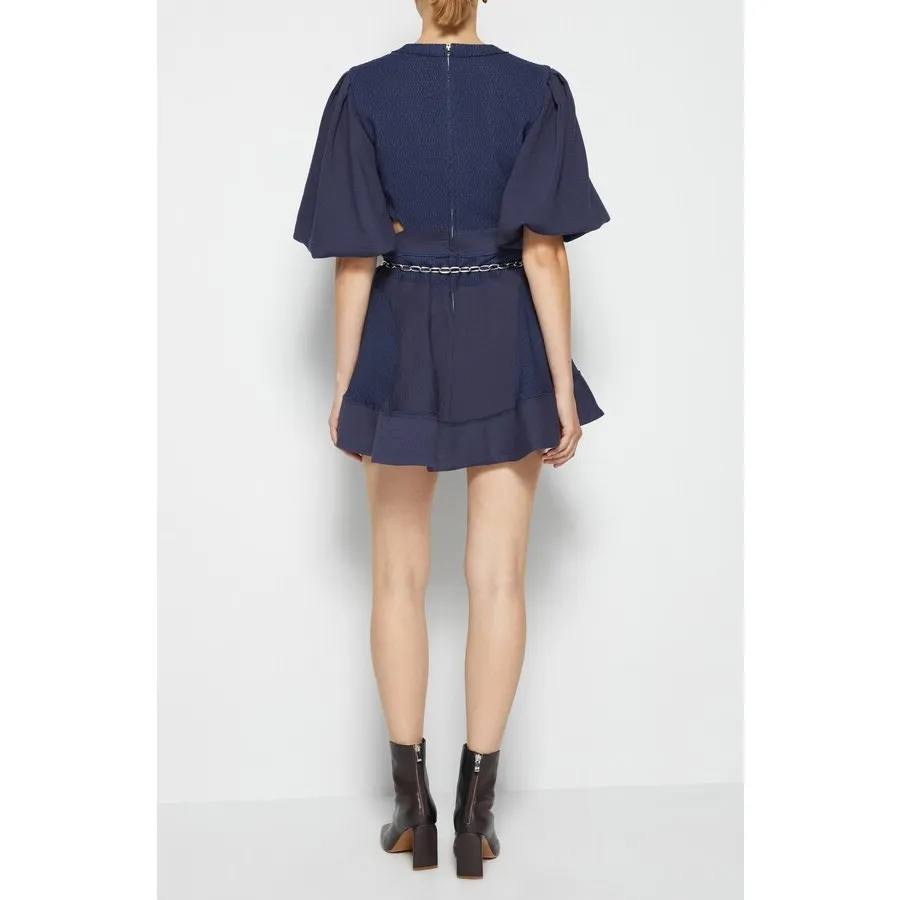 Jonathan Simkhai Journey Dress Size‎ 4 Blue - Image 4