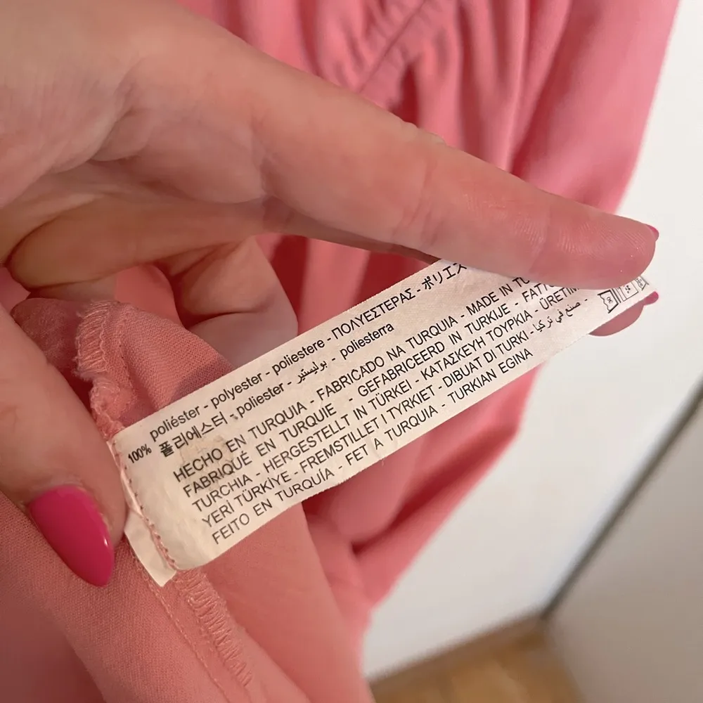 Zara Pink Draped Asymmetrical Midi Dress - Image 9