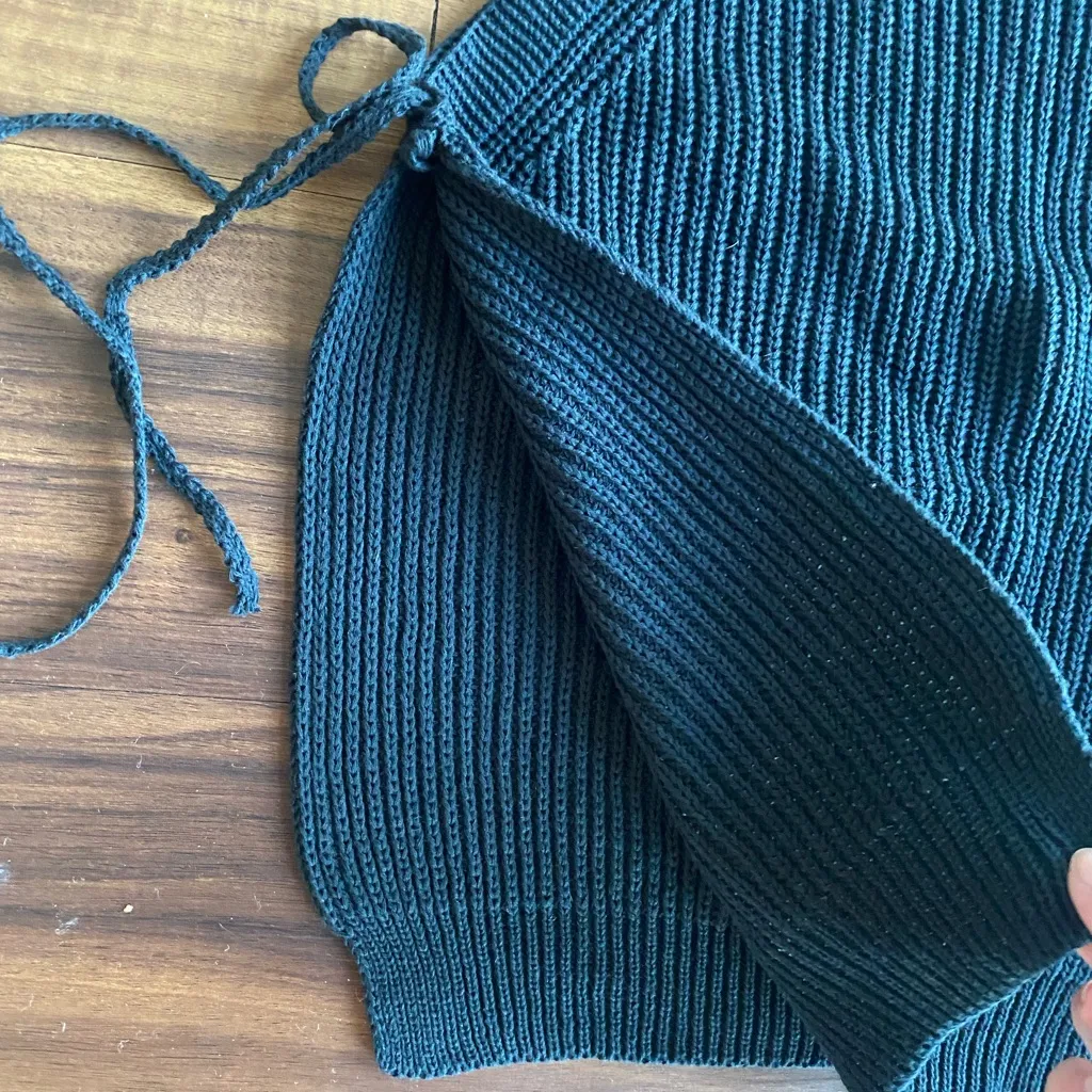 superdown Sena Side Tie Top in Black - Image 2