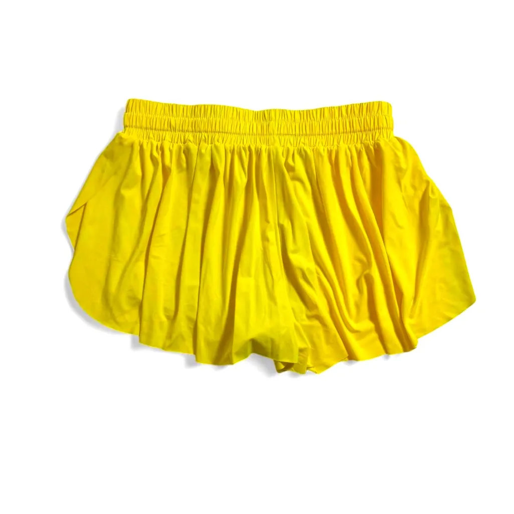 GB Active Mid-Rise Flippy Shorts Neon Yellow Free People Movement Inspo M - Image 5