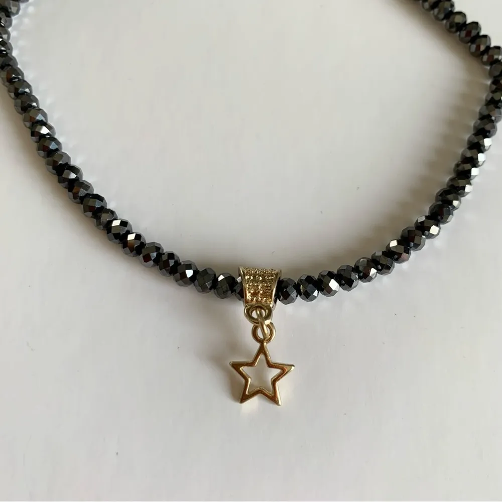 Ettika x Revolve Dark Beaded & Gold Star Charm Short Necklace - Image 5