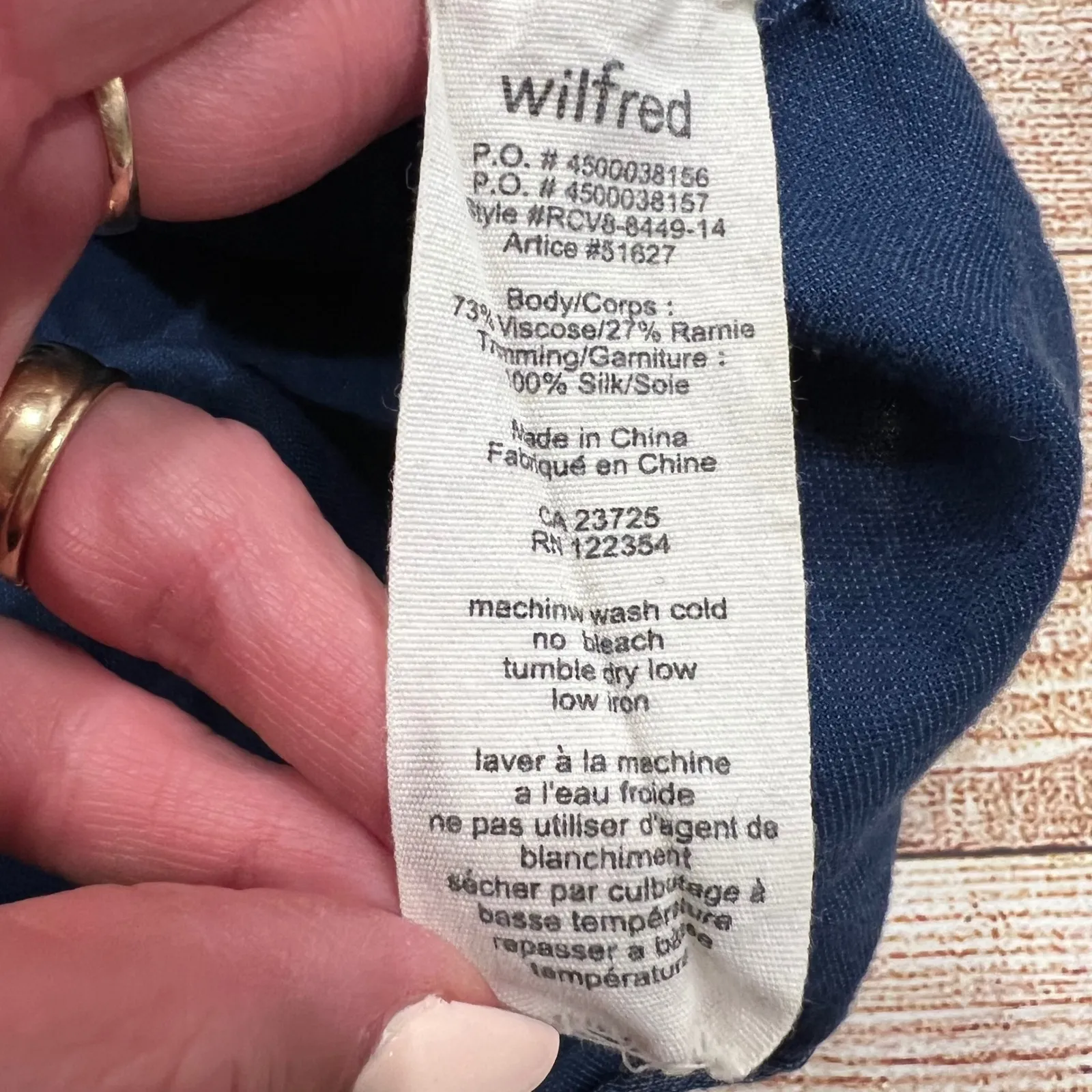 Aritzia Wilfred Le Fou Blue Linen Blend Tunic Dress Size S Short Sleeve Casual - Image 7