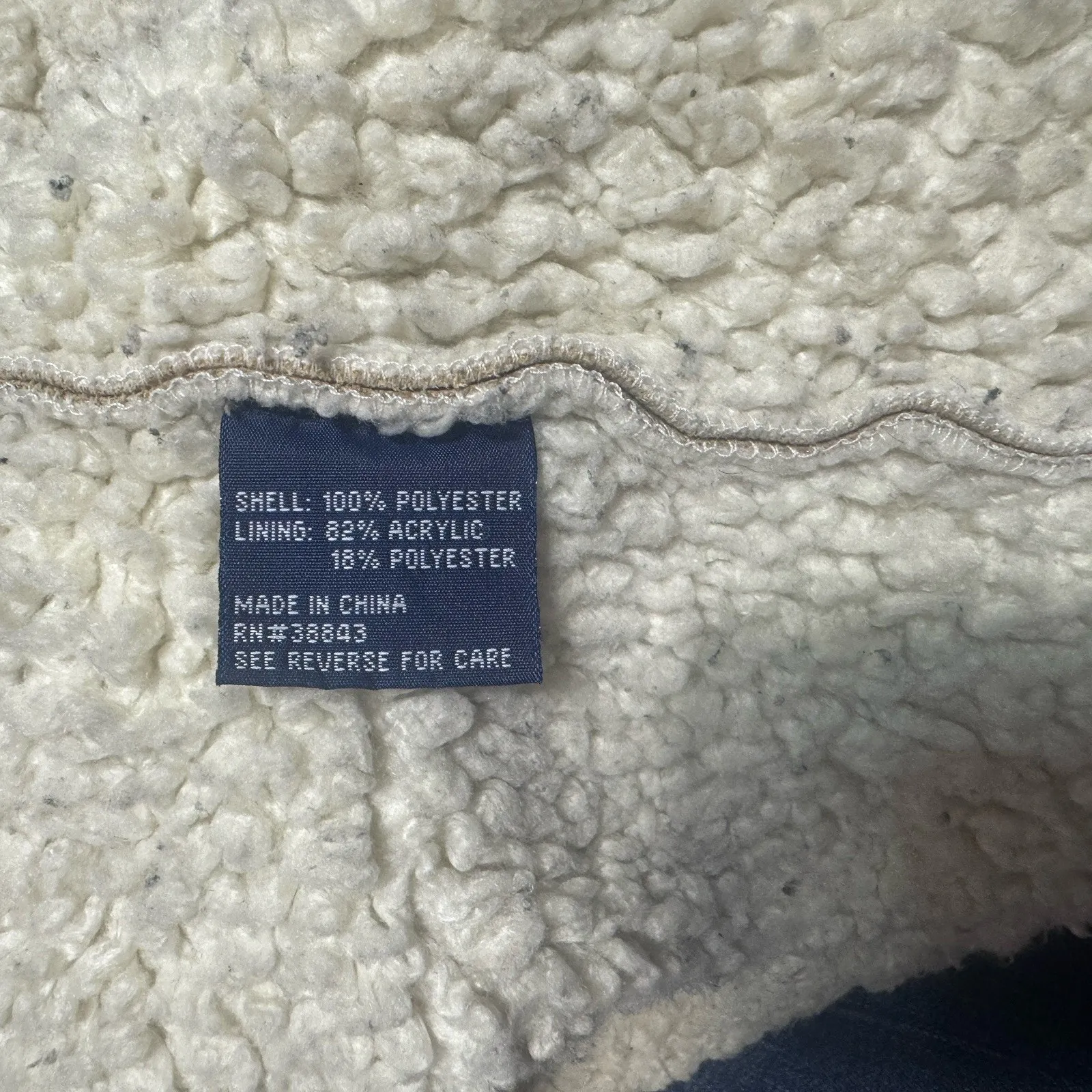 Mackintosh New England Womens Jacket Faux Suede Coat Shearling Lined Beige Sz XL Tan - Image 8