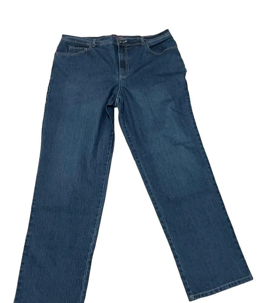 Gloria Vanderbilt Classic Fit Straight Leg Blue Jenas Size 18 NWT - Image 2