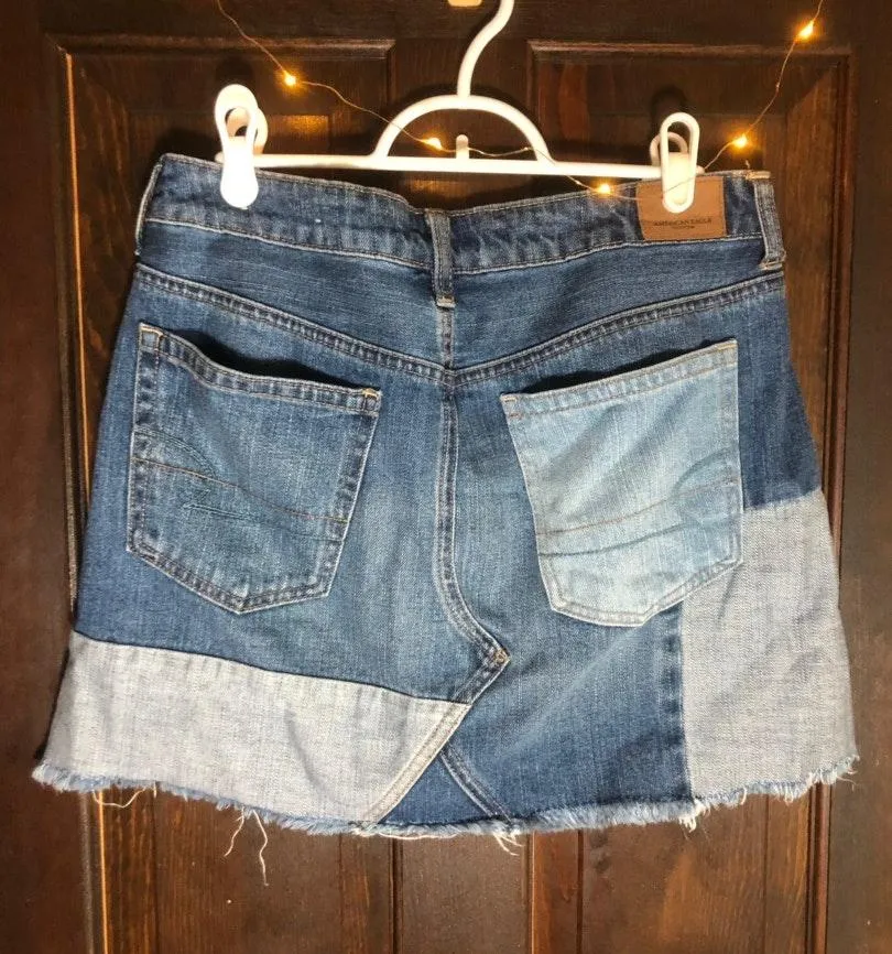 American Eagle Outfitters Patch Jean Skirt - Image 2