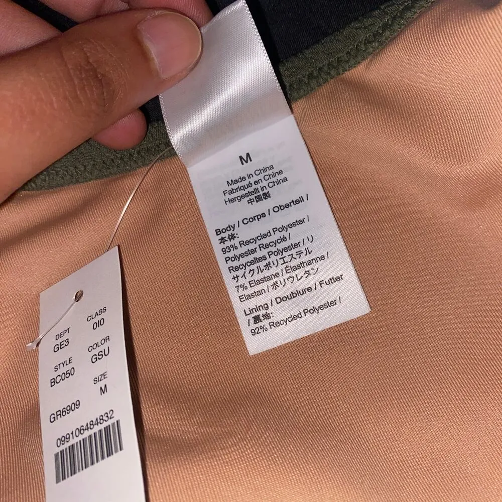 New J. Crew Green Textured Cheeky Bikini Swim Bathing Suit Bottom Women's Medium - Image 8