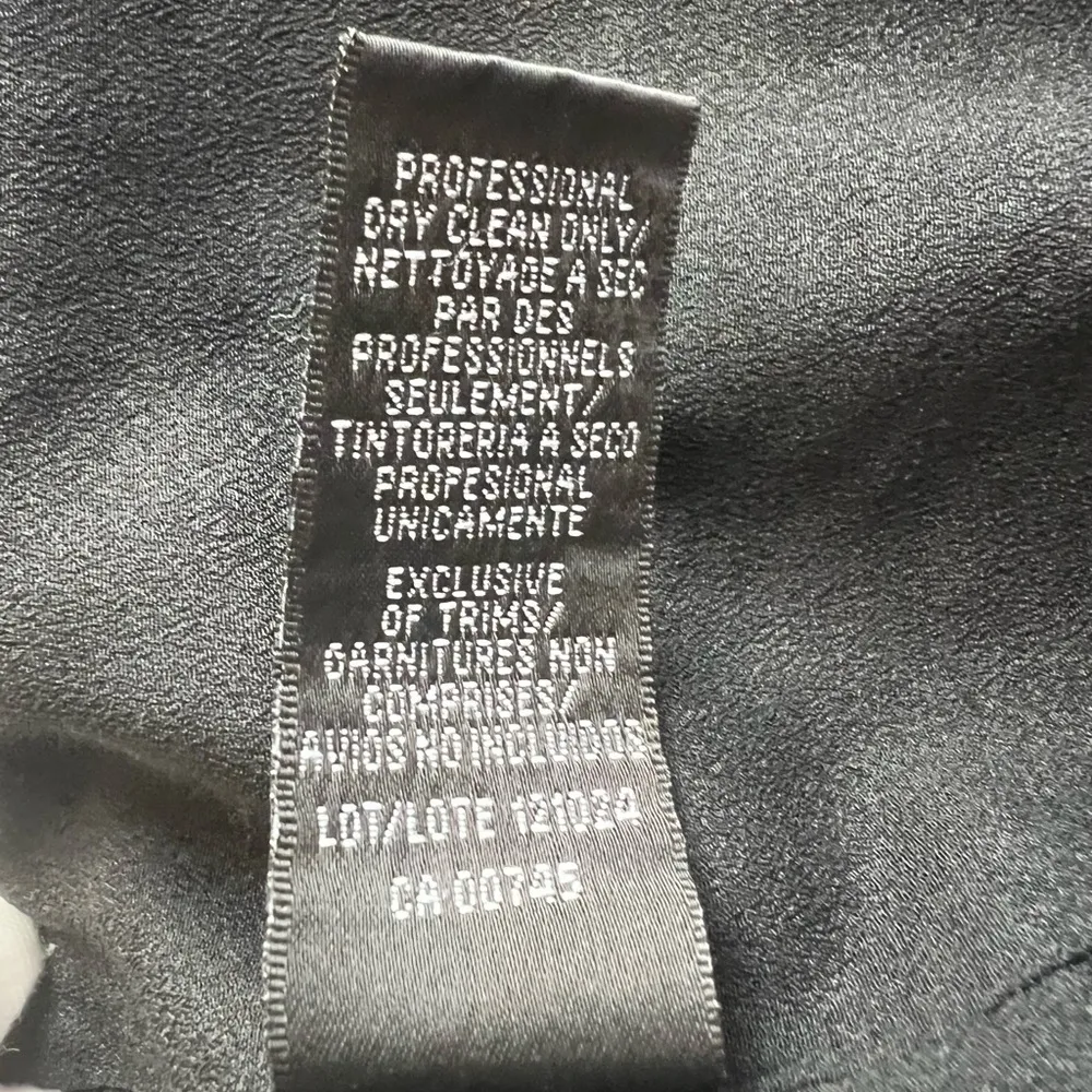 Cynthia Rowley Black High-Low Crinkle Textured Dress Event Gala Sz 4 (Fits Med) - Image 7