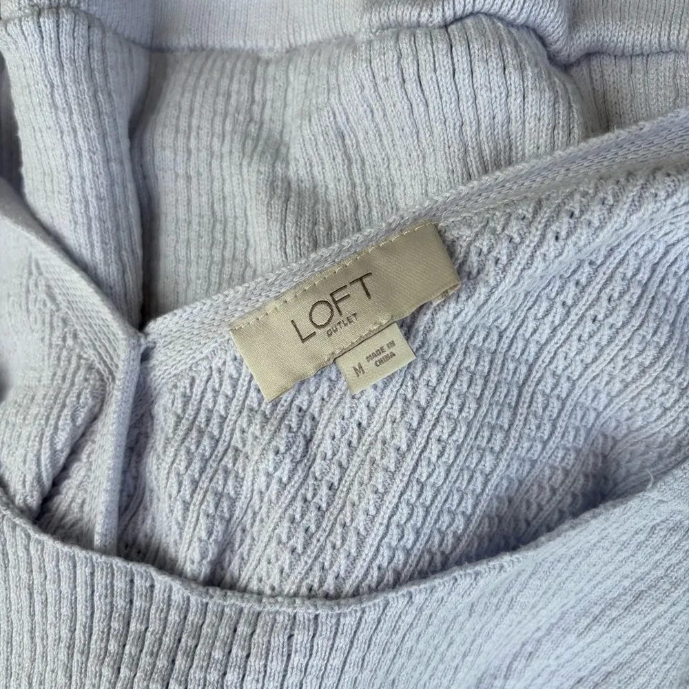Loft light blue knit top - Image 3