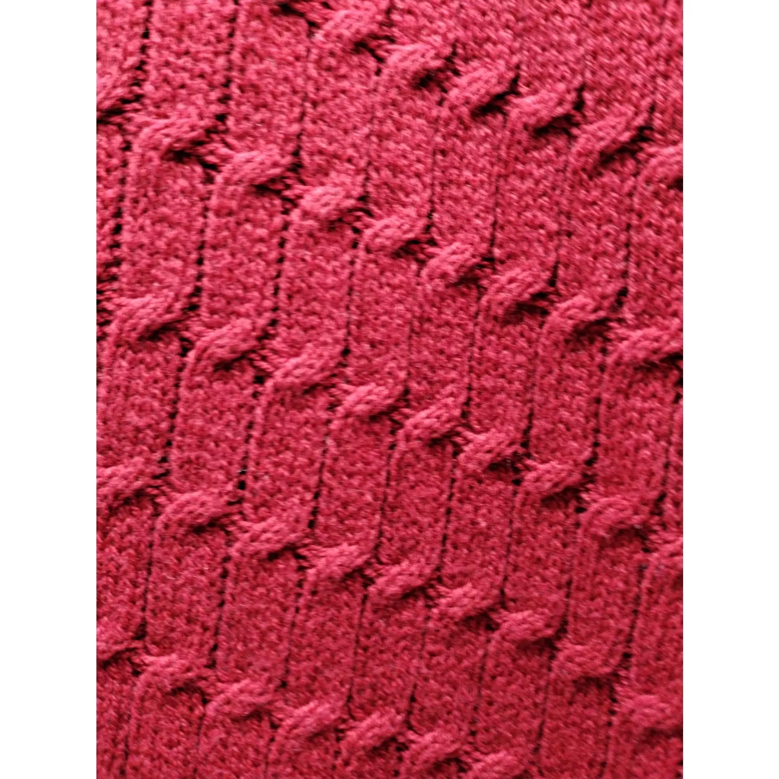 Anne Klein Size XL Red Cable Knit Jeweled Rhinestone Button Up Cardigan Sweater - Image 2